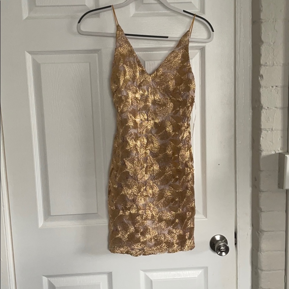 Gold dress